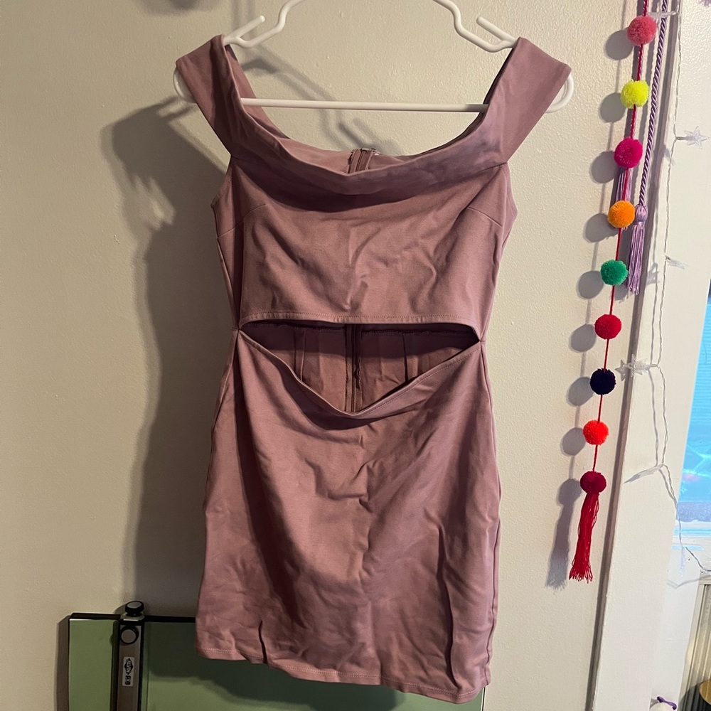 Silence + Noise Cutout BODYCON Dress